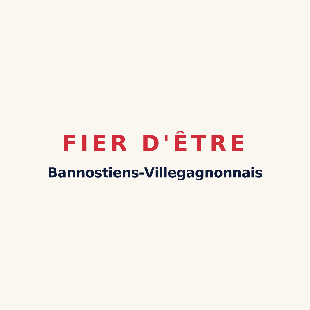 Tasse « Fier d'être Bannostiens-Villegagnonnais » — design pour Bannost-Villegagnon