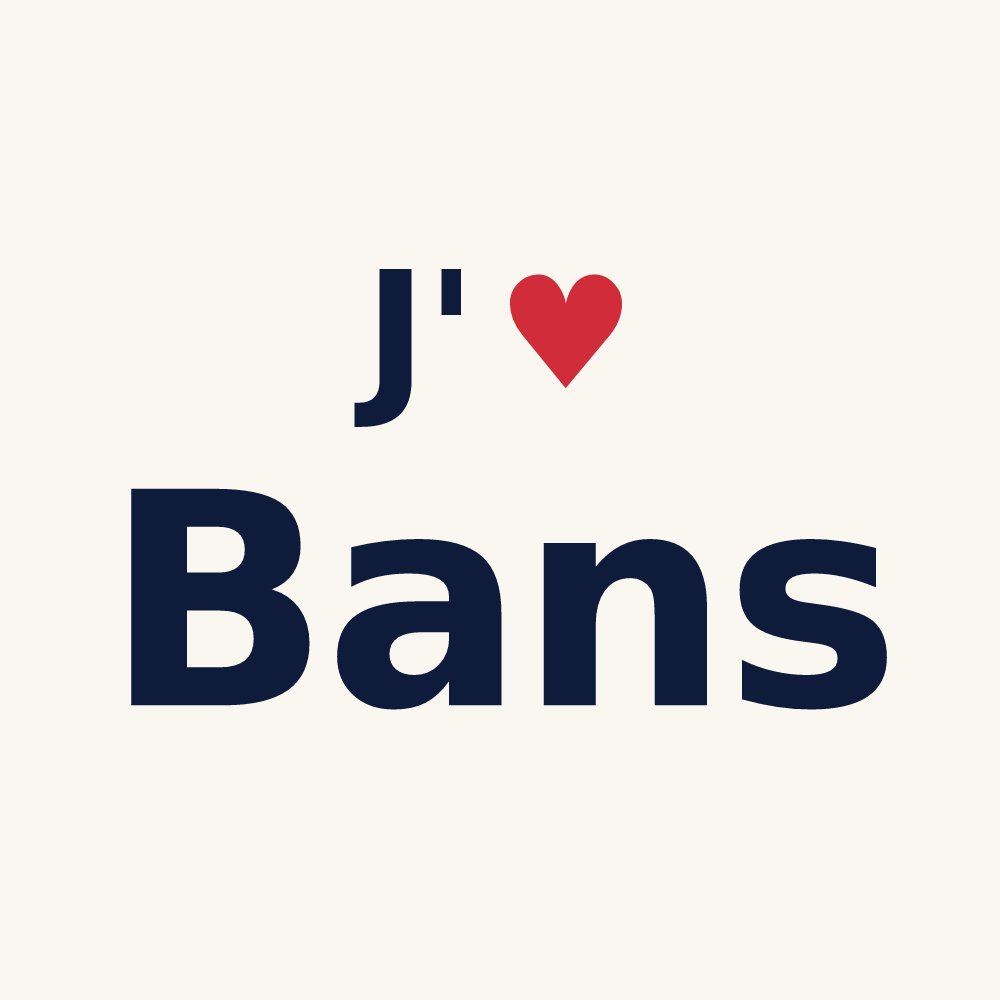 Tasse personnalisée Bans — design J'aime Bans