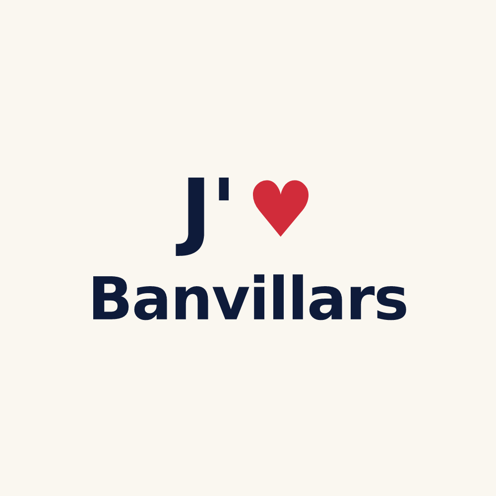 Tasse personnalisée Banvillars — design J'aime Banvillars