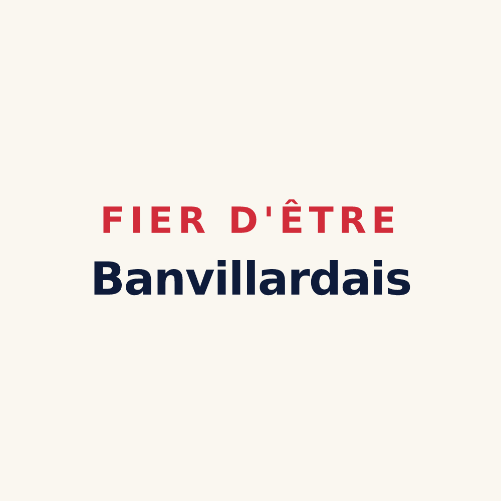 Tasse « Fier d'être Banvillardais » — design pour Banvillars