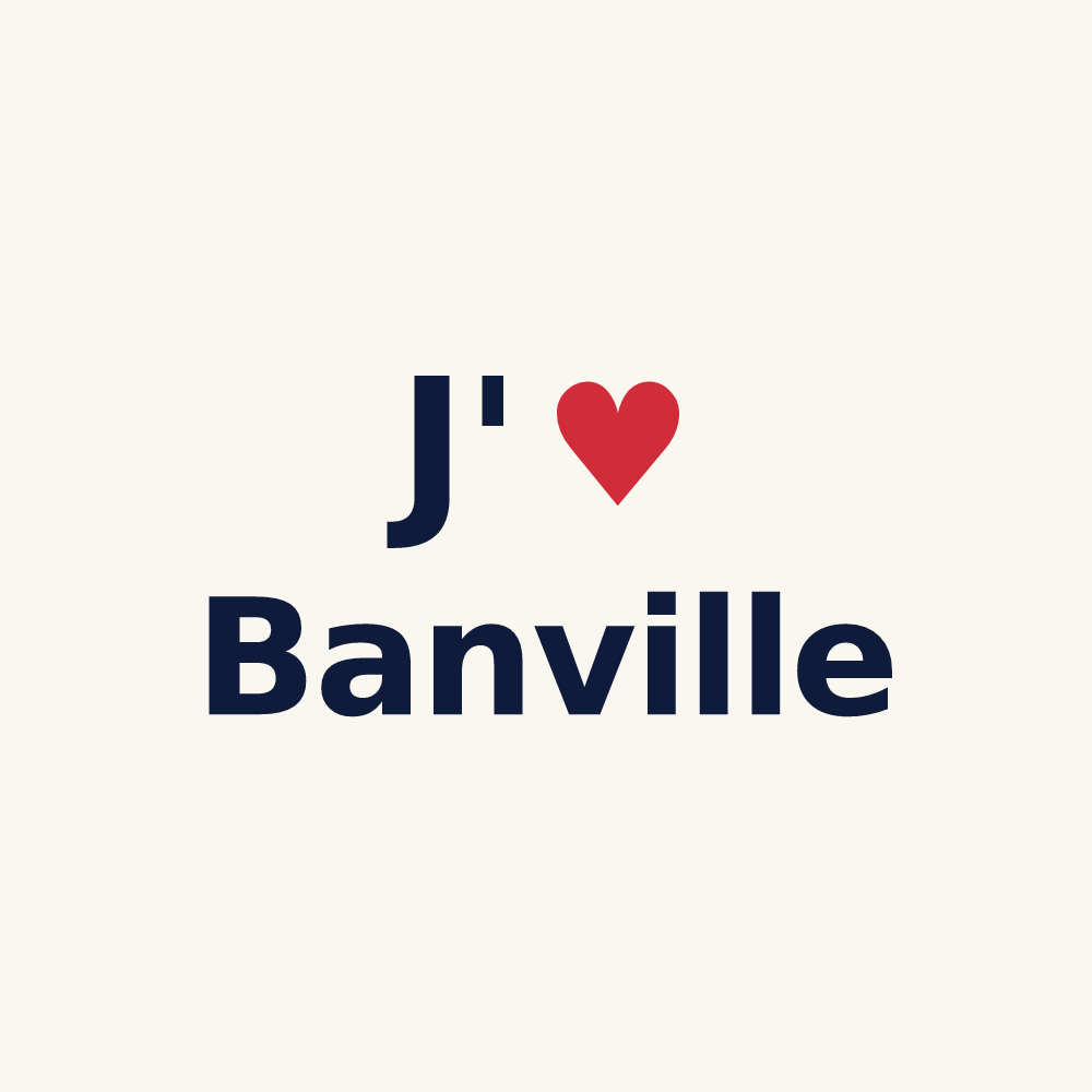 Tasse personnalisée Banville — design J'aime Banville