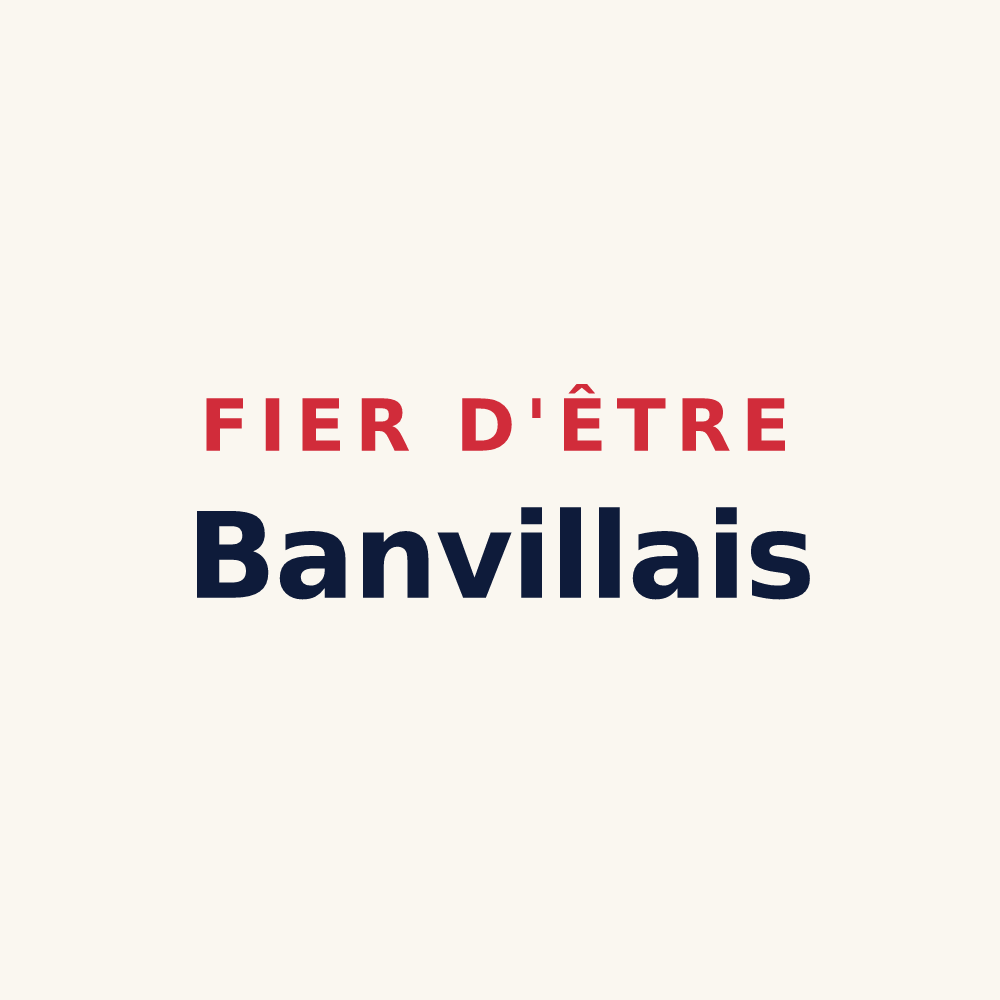 Tasse « Fier d'être Banvillais » — design pour Banville