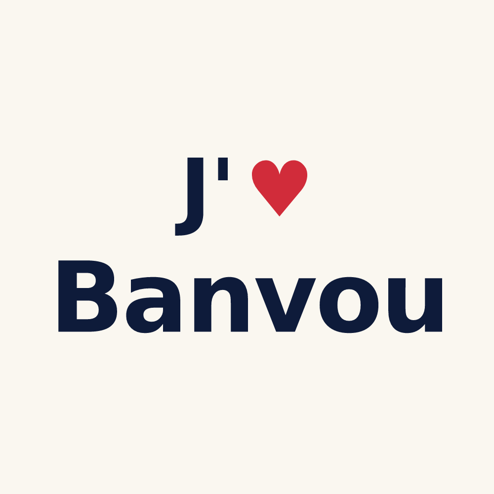 Tasse personnalisée Banvou — design J'aime Banvou