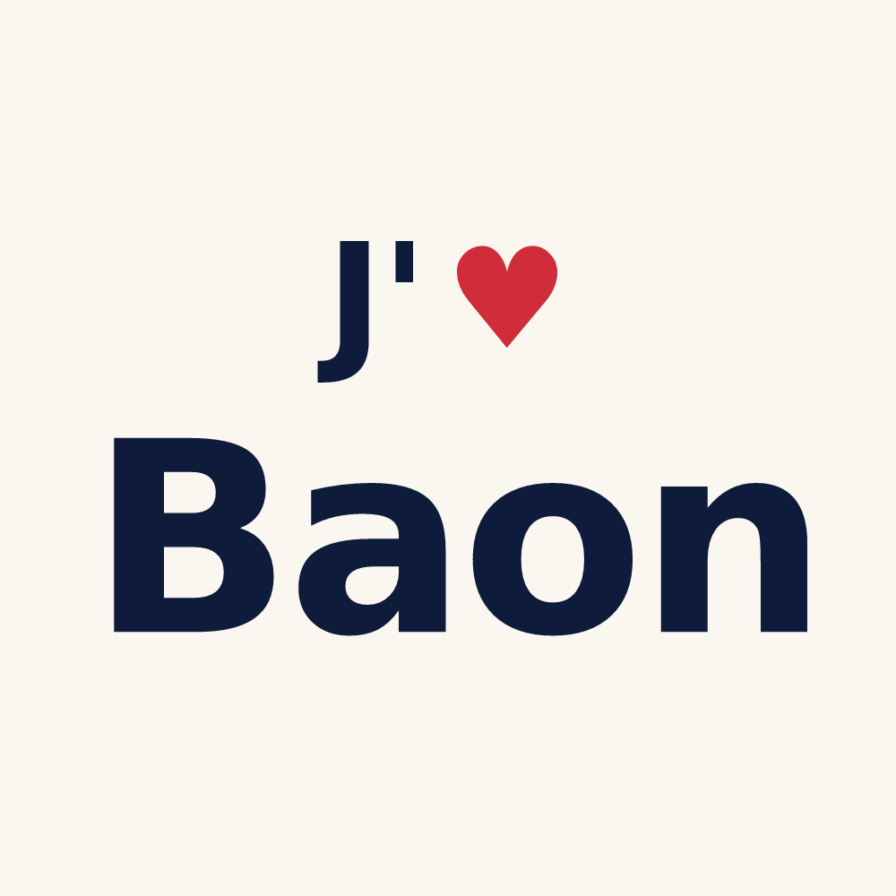 Tasse personnalisée Baon — design J'aime Baon