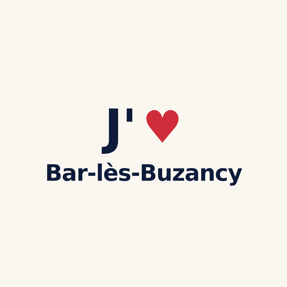 Tasse personnalisée Bar-lès-Buzancy — design J'aime Bar-lès-Buzancy