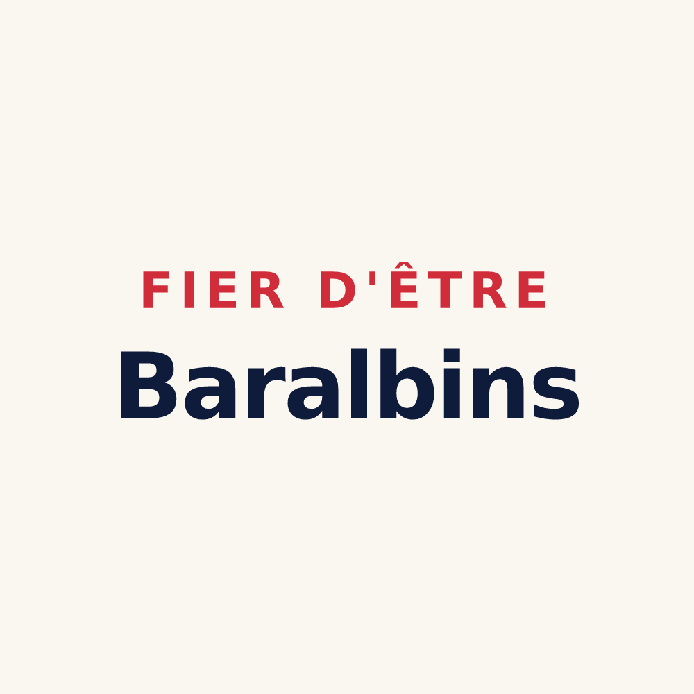 Tasse « Fier d'être Baralbins » — design pour Bar-sur-Aube