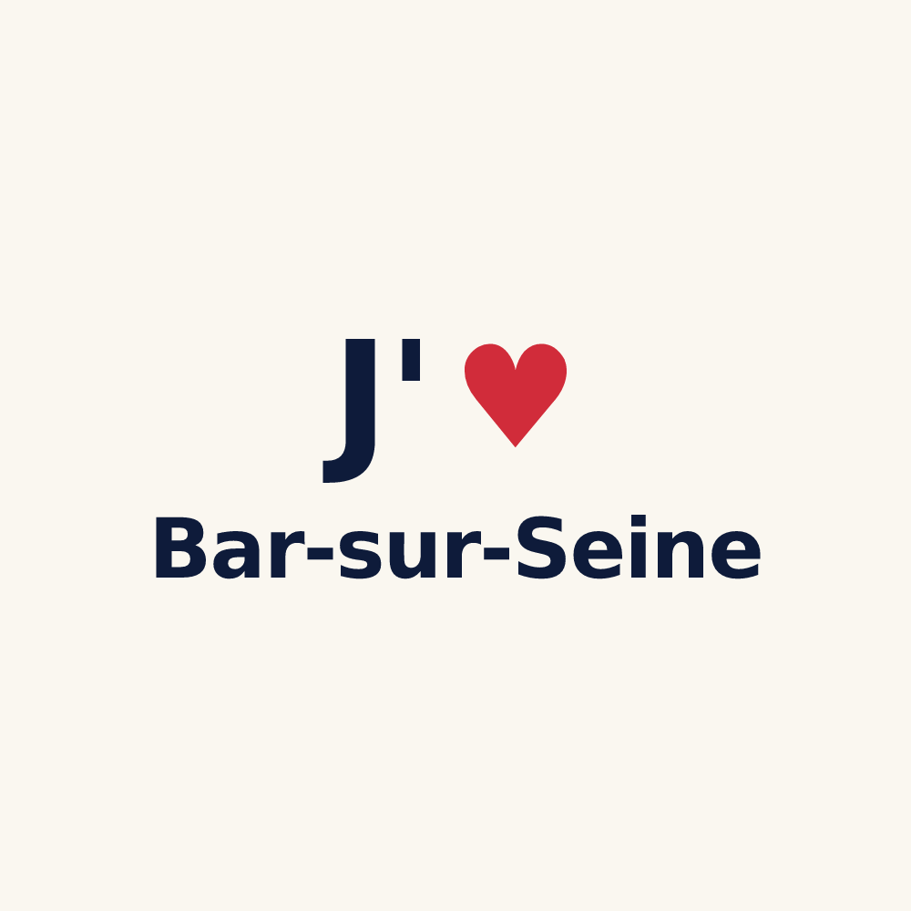 Tasse personnalisée Bar-sur-Seine — design J'aime Bar-sur-Seine