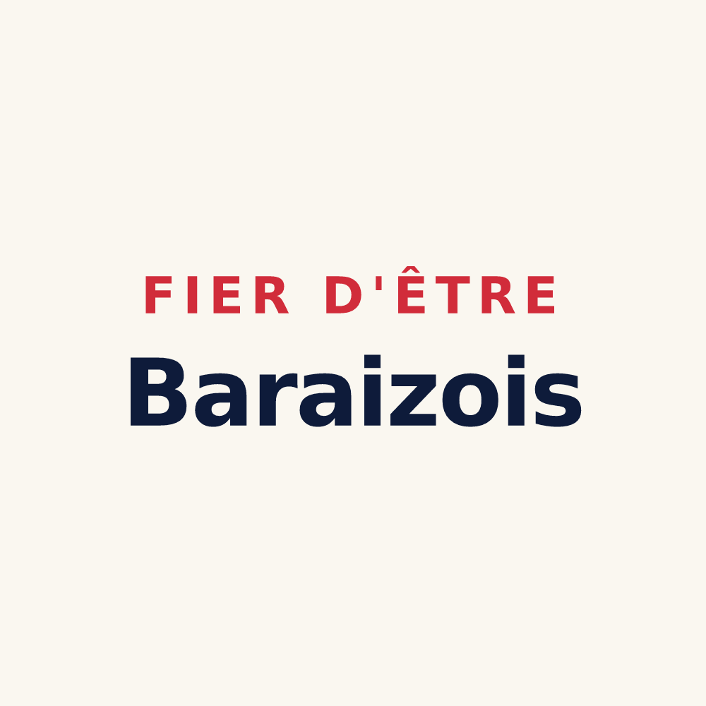 Tasse « Fier d'être Baraizois » — design pour Baraize