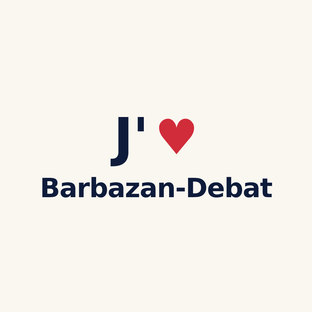 Tasse personnalisée Barbazan-Debat — design J'aime Barbazan-Debat