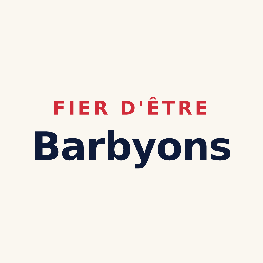 Tasse « Fier d'être Barbyons » — design pour Barby