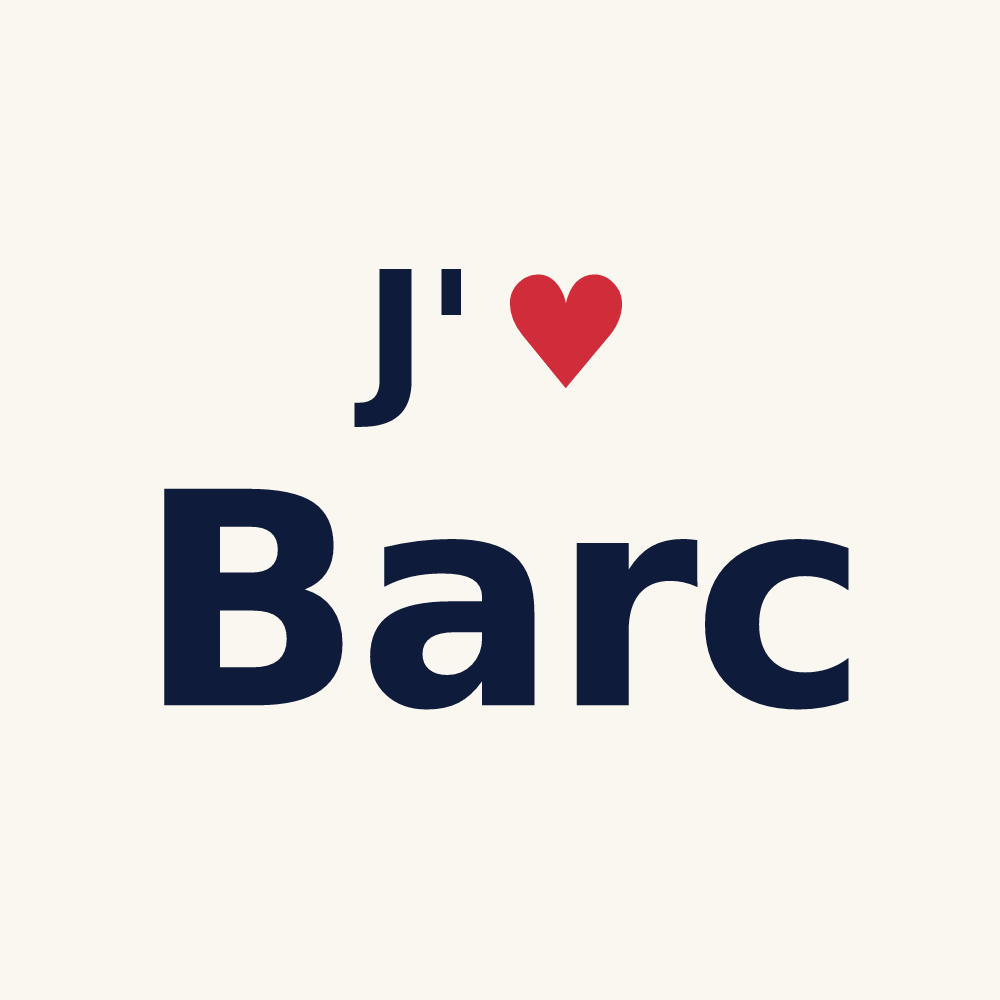 Tasse personnalisée Barc — design J'aime Barc