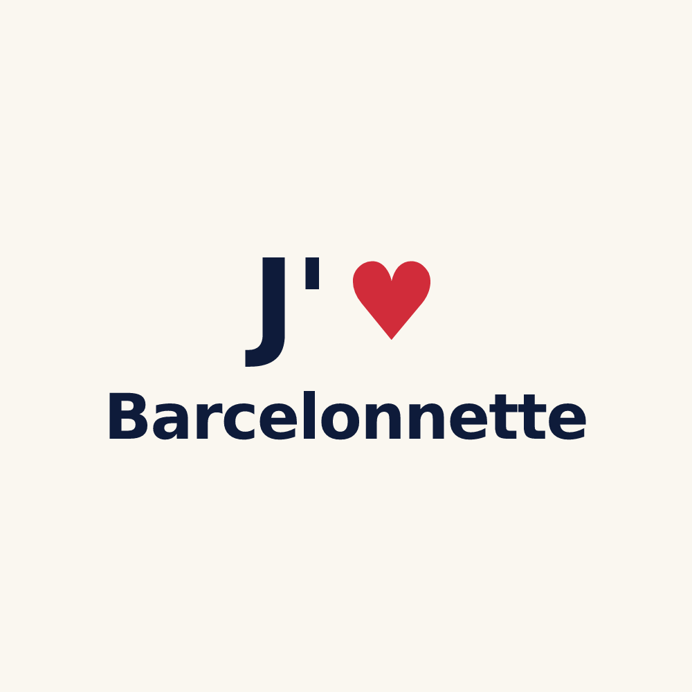 Tasse personnalisée Barcelonnette — design J'aime Barcelonnette