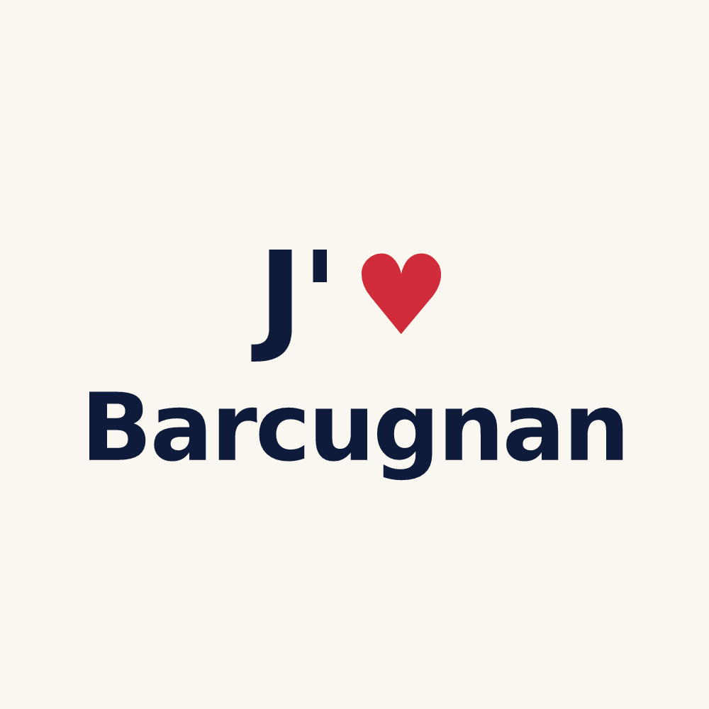 Tasse personnalisée Barcugnan — design J'aime Barcugnan