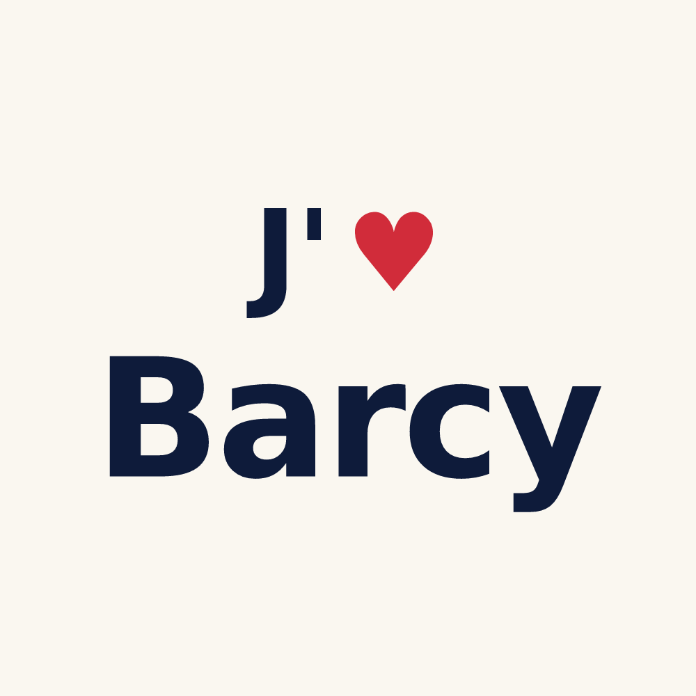 Tasse personnalisée Barcy — design J'aime Barcy