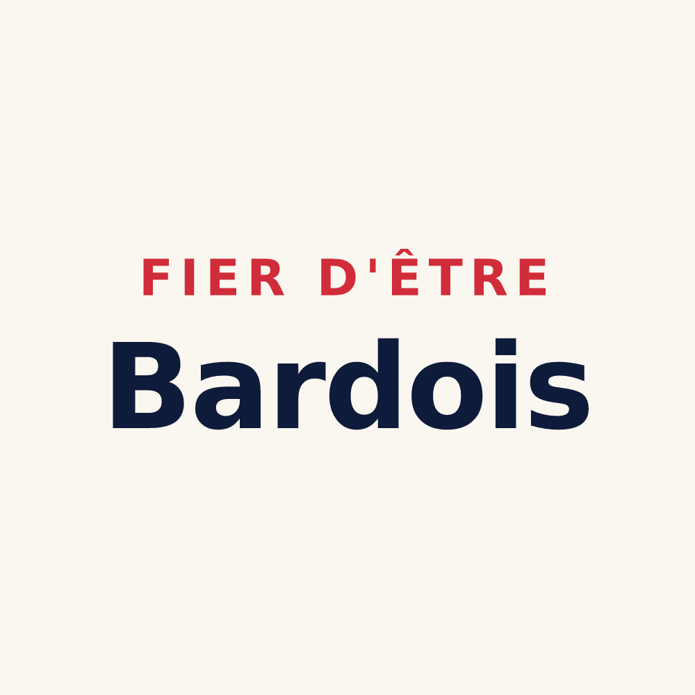 Tasse « Fier d'être Bardois » — design pour Bard