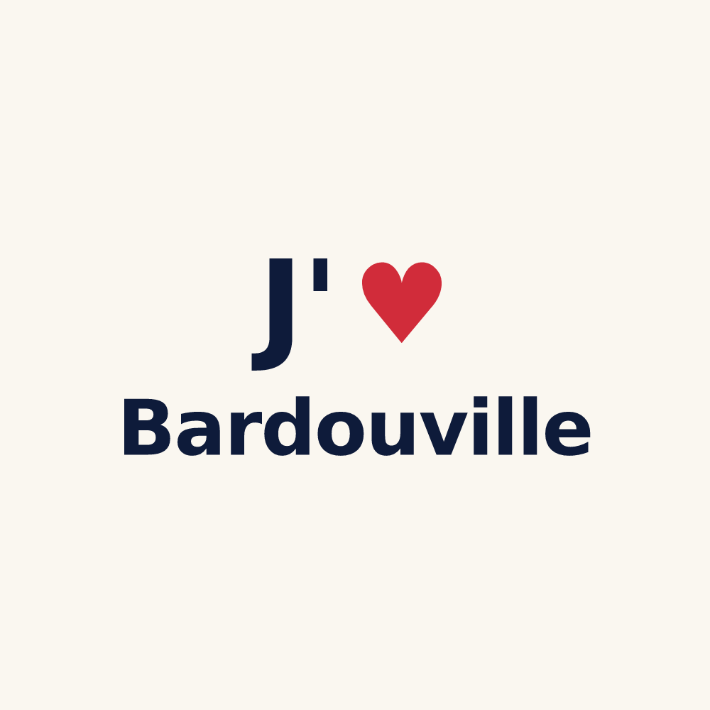 Tasse personnalisée Bardouville — design J'aime Bardouville