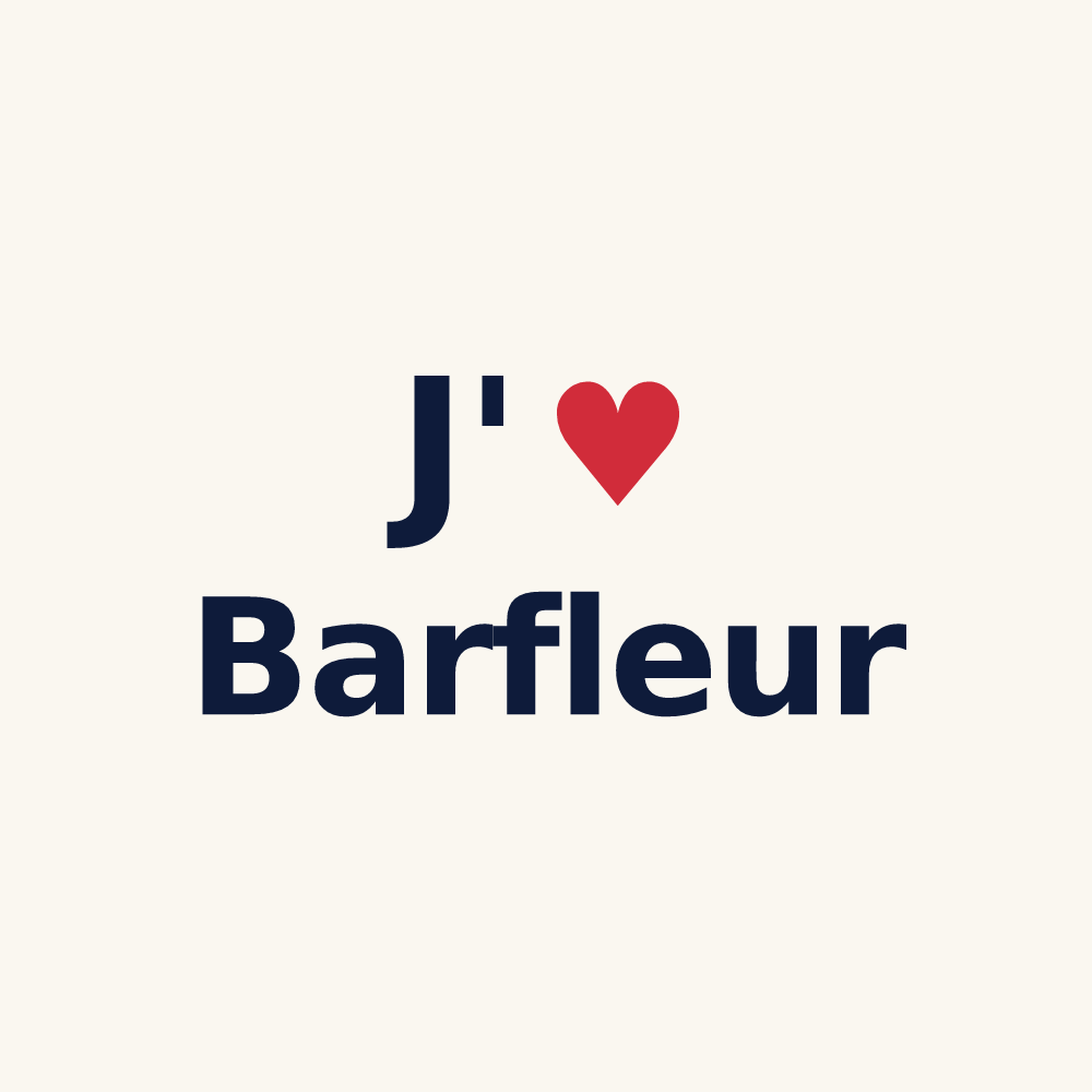 Tasse personnalisée Barfleur — design J'aime Barfleur