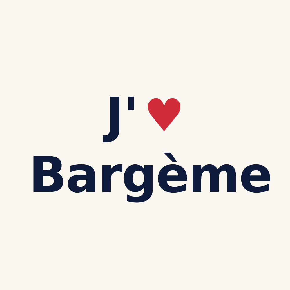 Tasse personnalisée Bargème — design J'aime Bargème