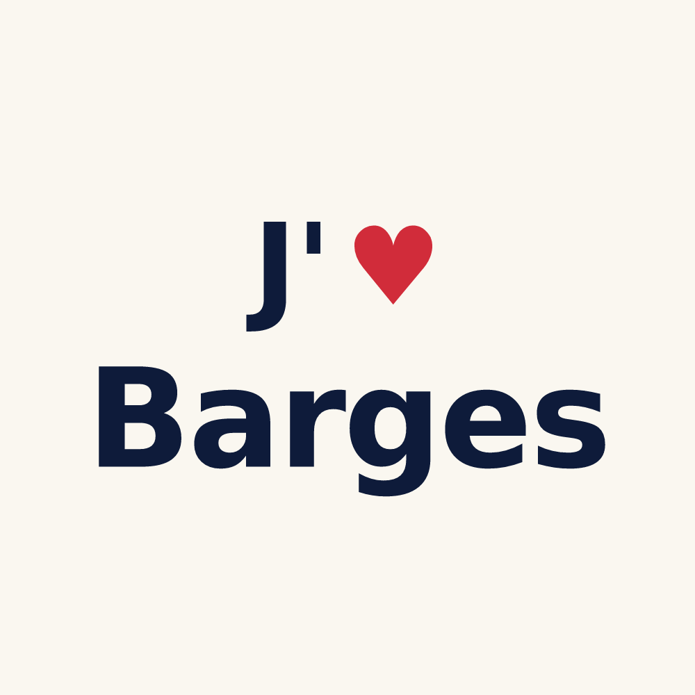 Tasse personnalisée Barges — design J'aime Barges