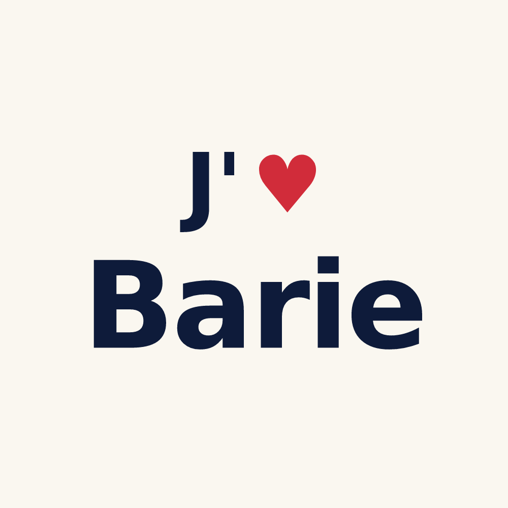 Tasse personnalisée Barie — design J'aime Barie