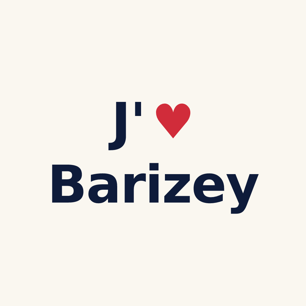 Tasse personnalisée Barizey — design J'aime Barizey