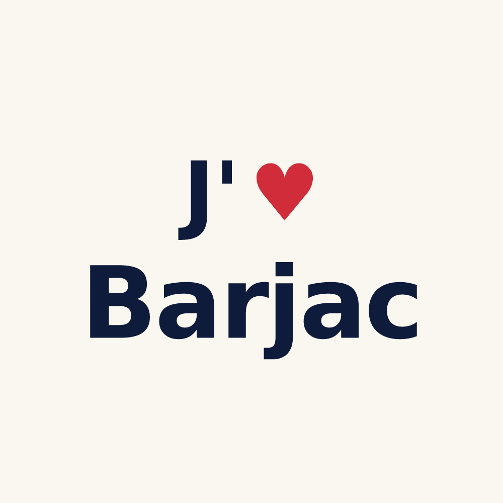 Tasse personnalisée Barjac — design J'aime Barjac