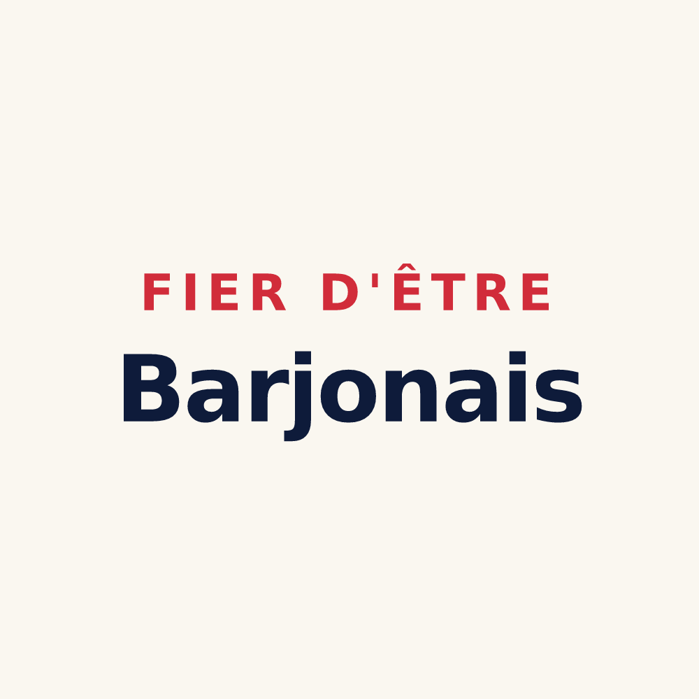 Tasse « Fier d'être Barjonais » — design pour Barjon