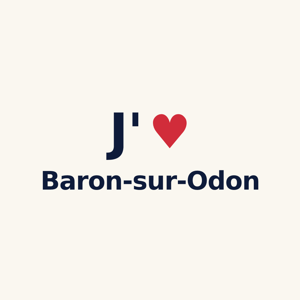 Tasse personnalisée Baron-sur-Odon — design J'aime Baron-sur-Odon