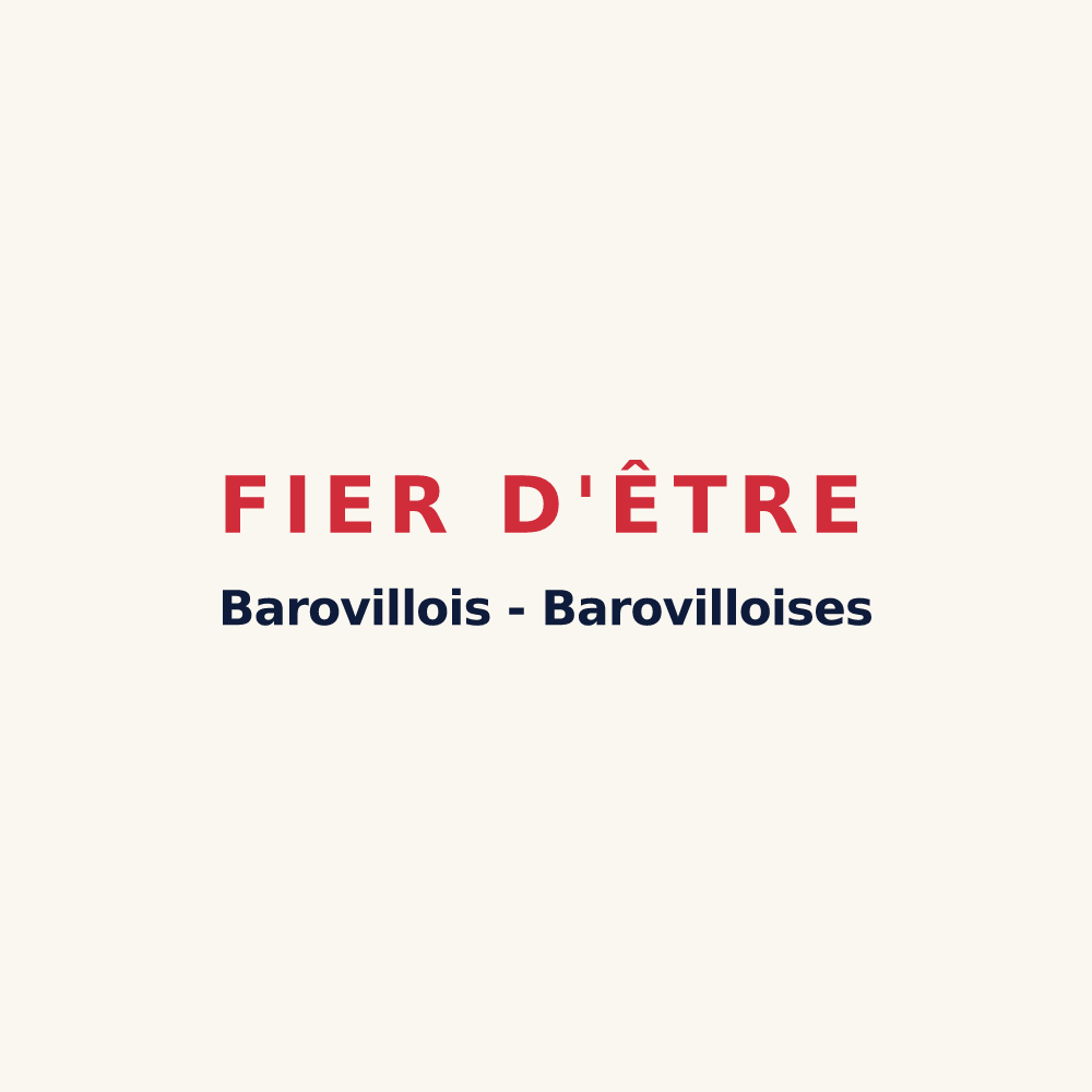 Tasse « Fier d'être Barovillois - Barovilloises » — design pour Baroville