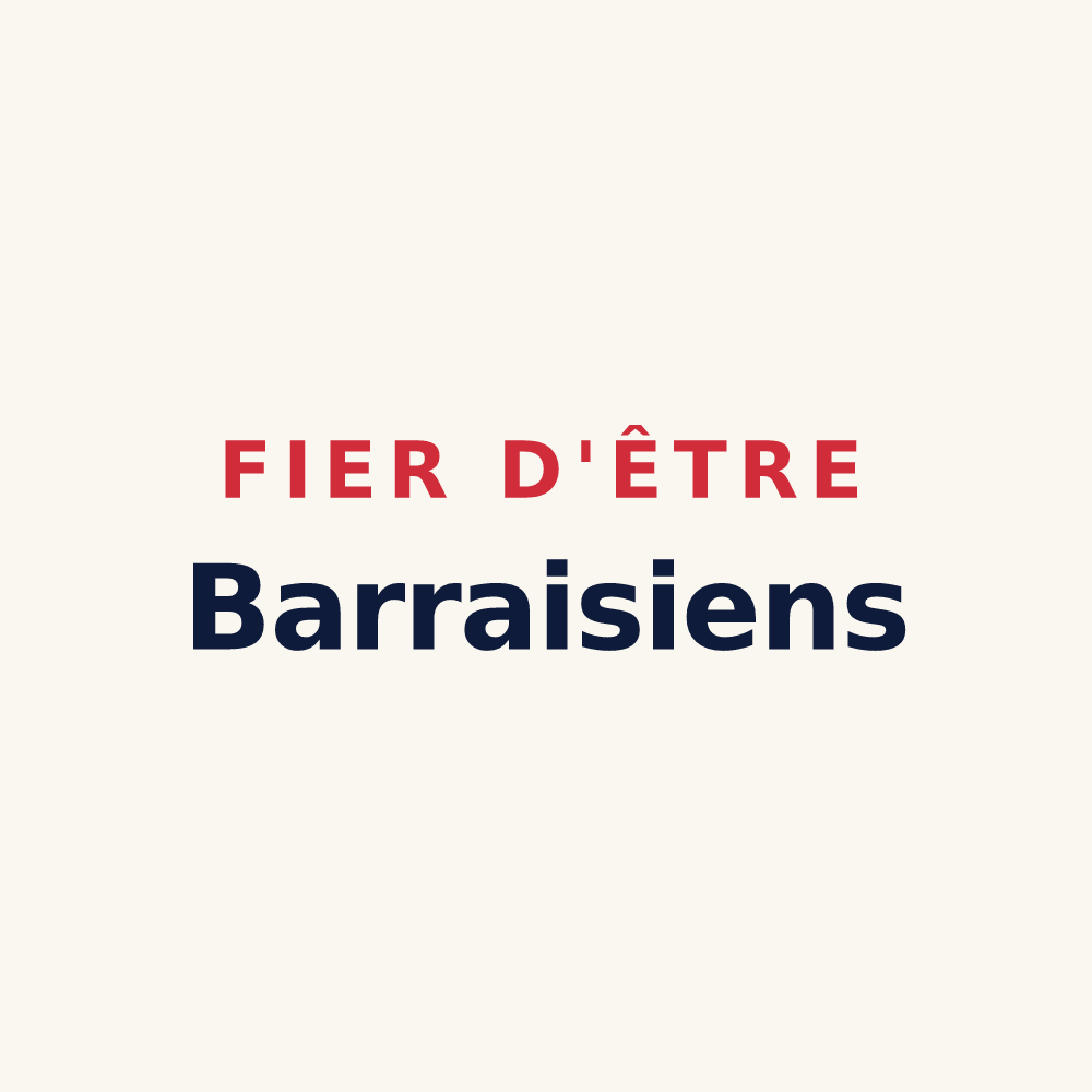 Tasse « Fier d'être Barraisiens » — design pour Barrais-Bussolles