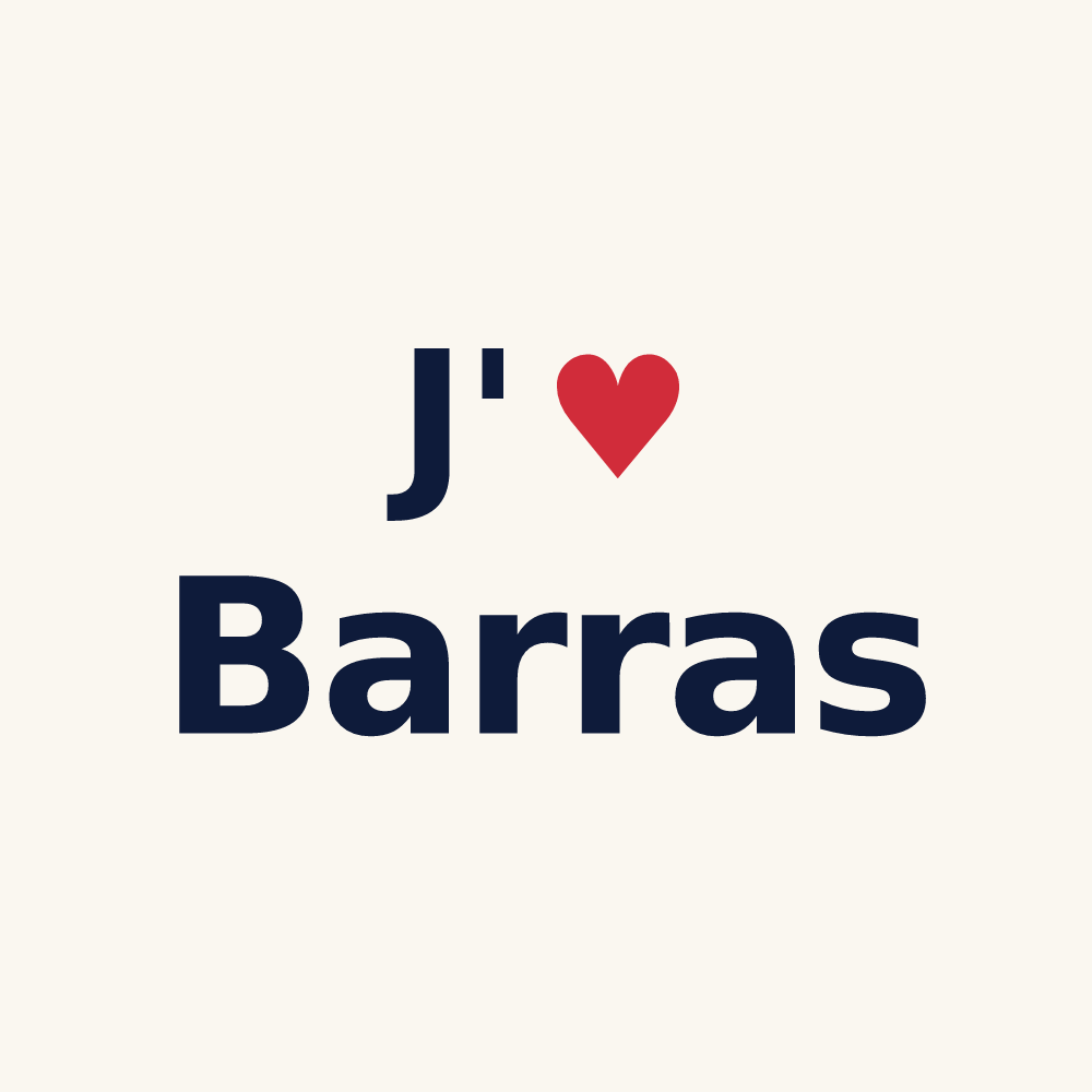 Tasse personnalisée Barras — design J'aime Barras