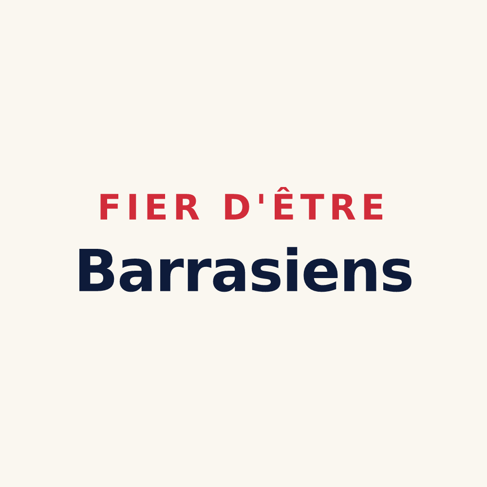 Tasse « Fier d'être Barrasiens » — design pour Barras
