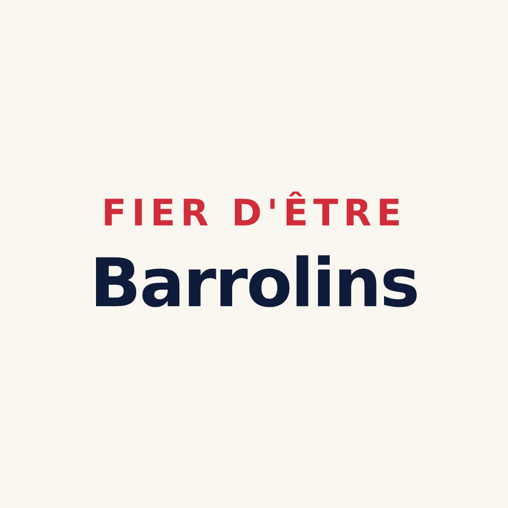 Tasse « Fier d'être Barrolins » — design pour Barraux