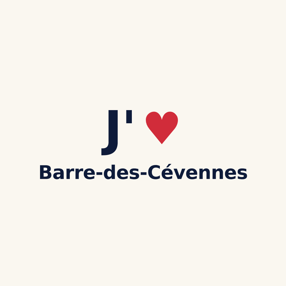 Tasse personnalisée Barre-des-Cévennes — design J'aime Barre-des-Cévennes