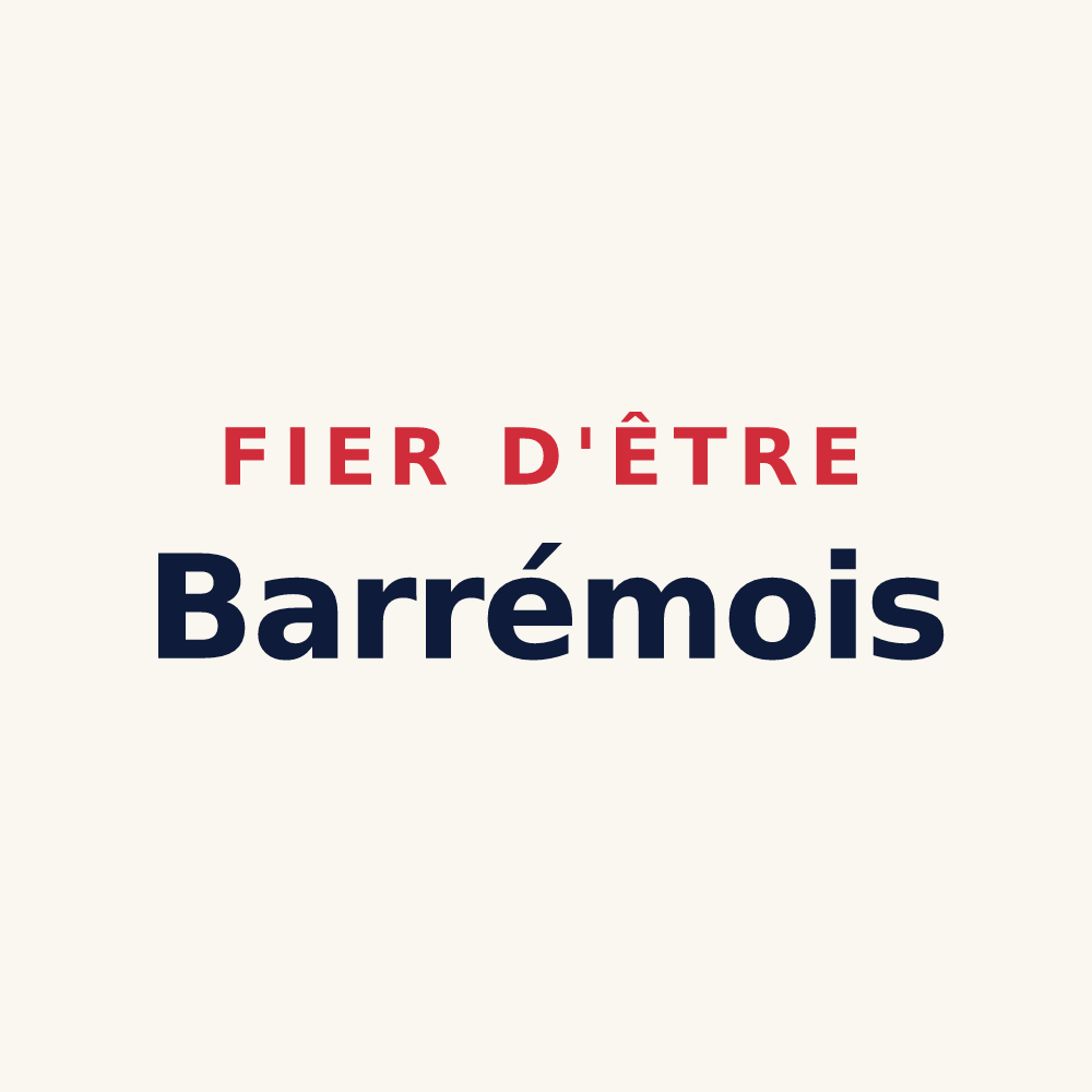 Tasse « Fier d'être Barrémois » — design pour Barrême