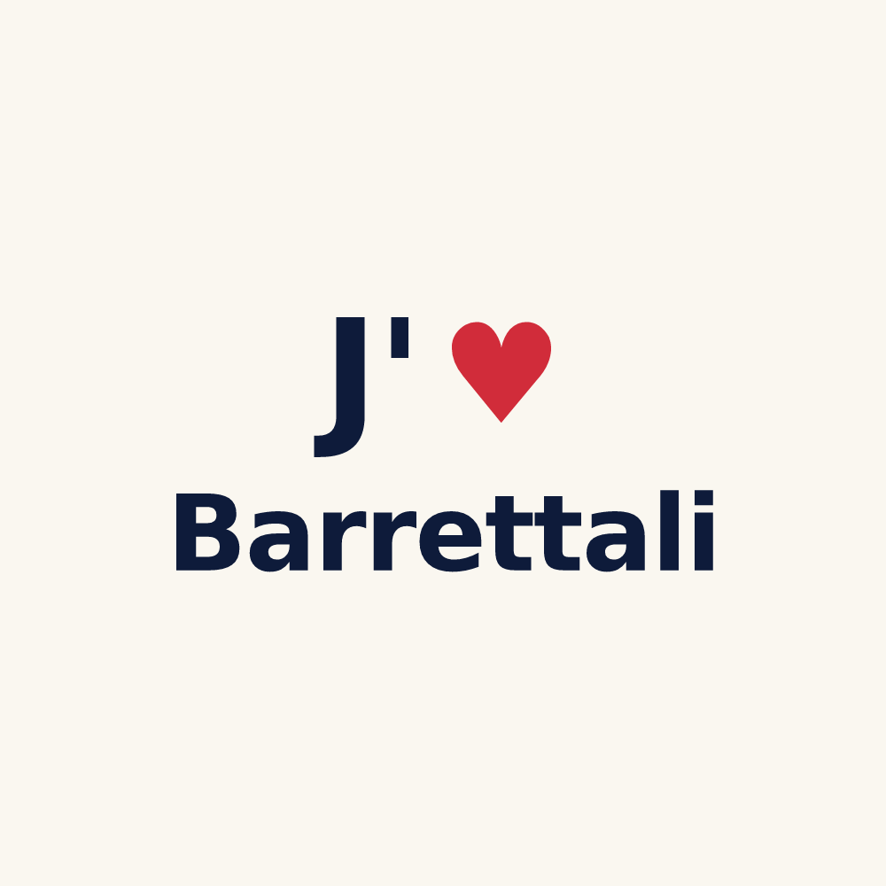 Tasse personnalisée Barrettali — design J'aime Barrettali