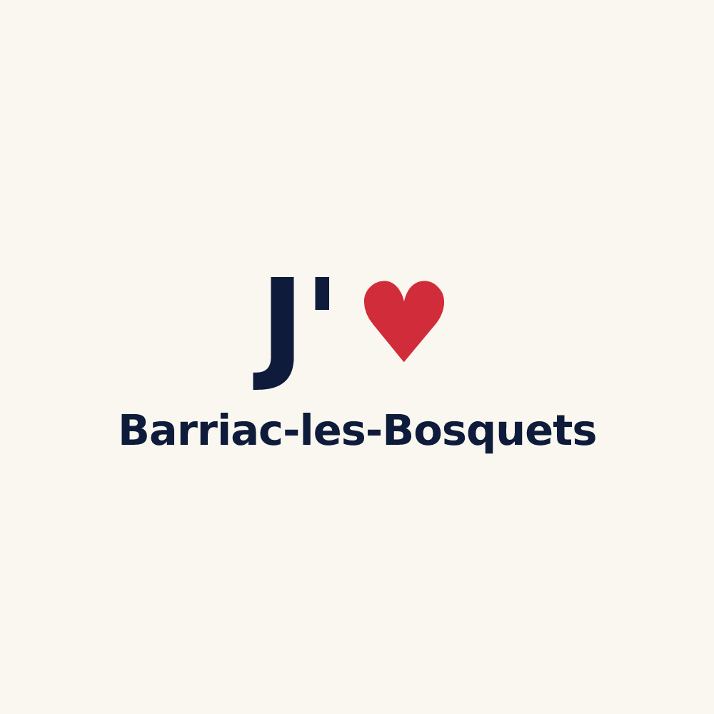Tasse personnalisée Barriac-les-Bosquets — design J'aime Barriac-les-Bosquets