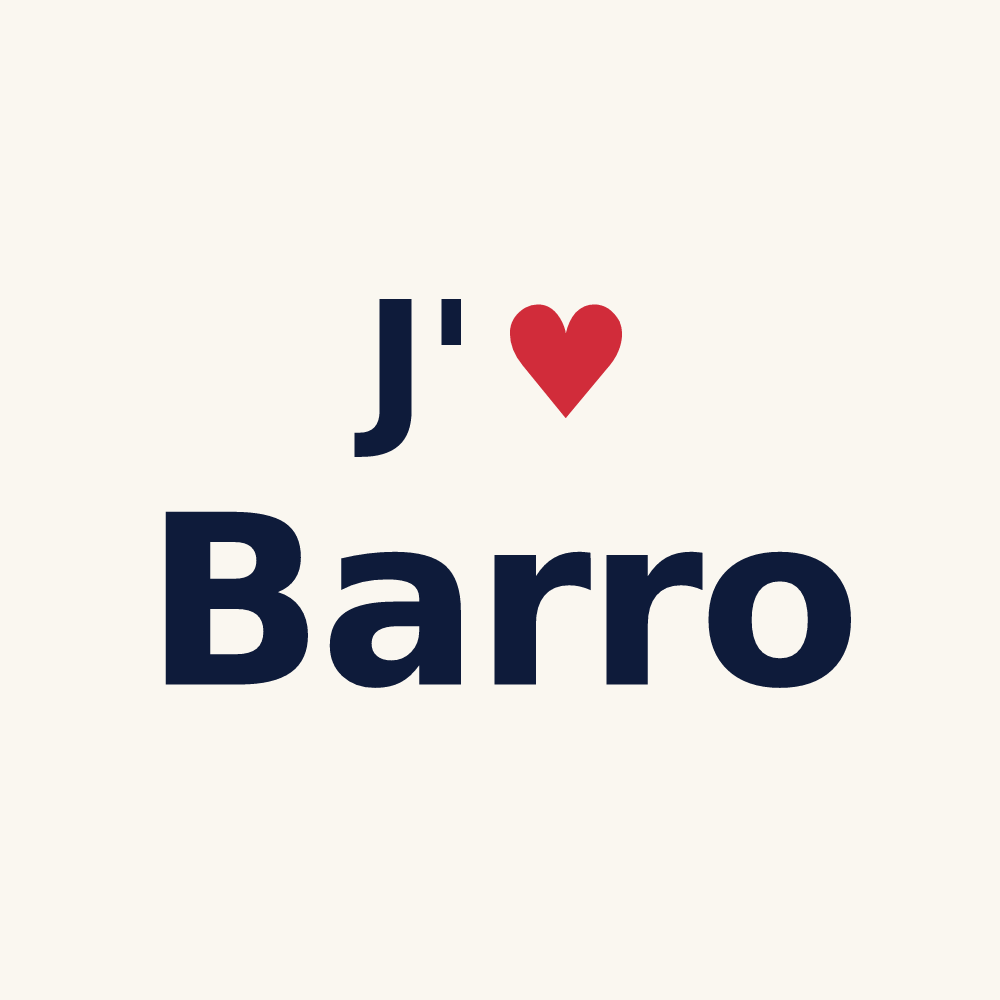 Tasse personnalisée Barro — design J'aime Barro