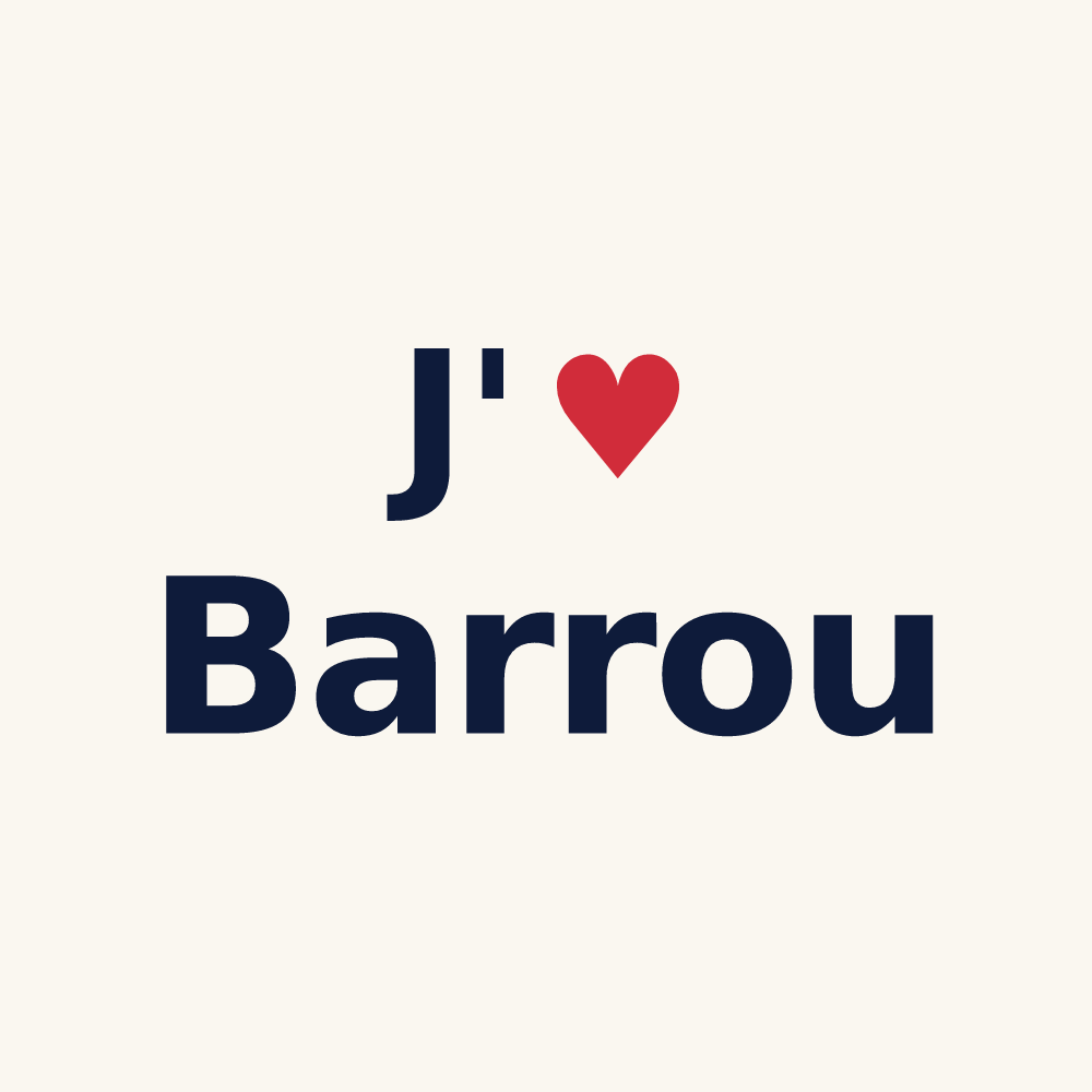 Tasse personnalisée Barrou — design J'aime Barrou