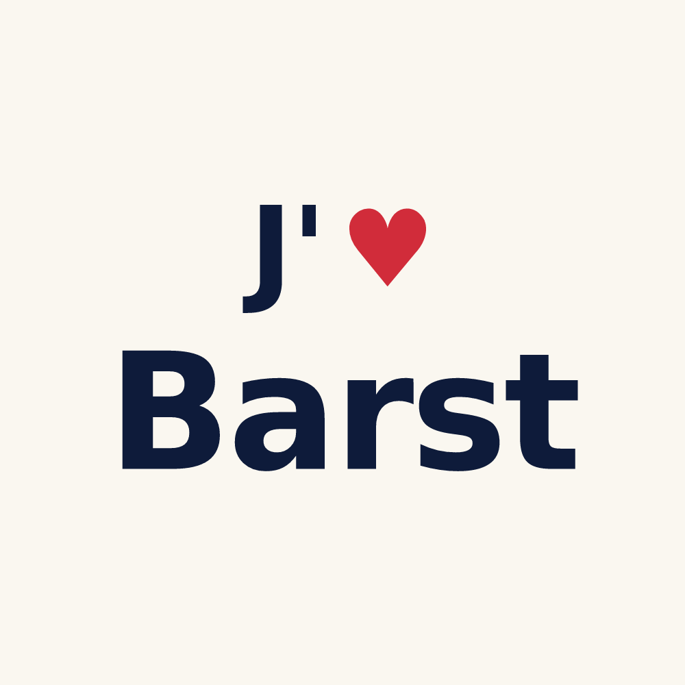 Tasse personnalisée Barst — design J'aime Barst