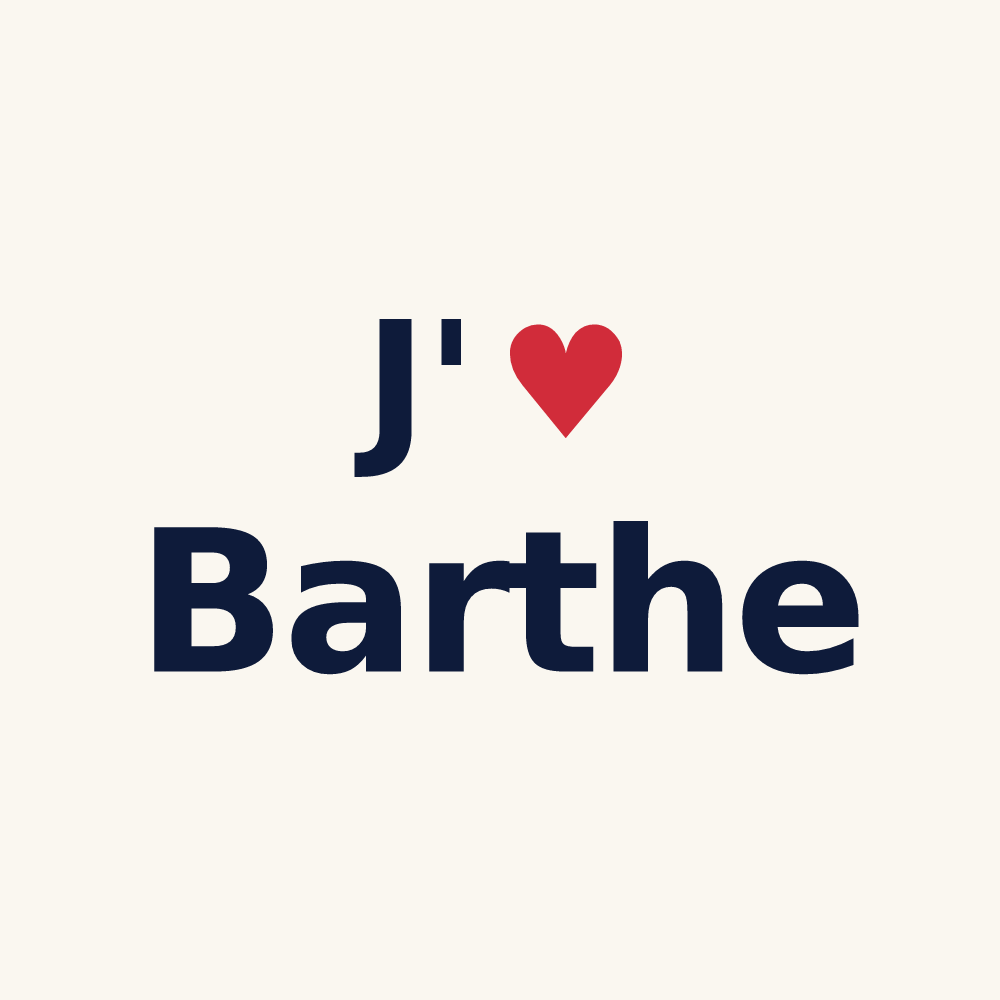Tasse personnalisée Barthe — design J'aime Barthe