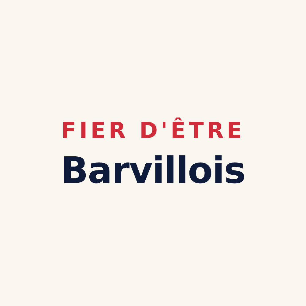 Tasse « Fier d'être Barvillois » — design pour Barville