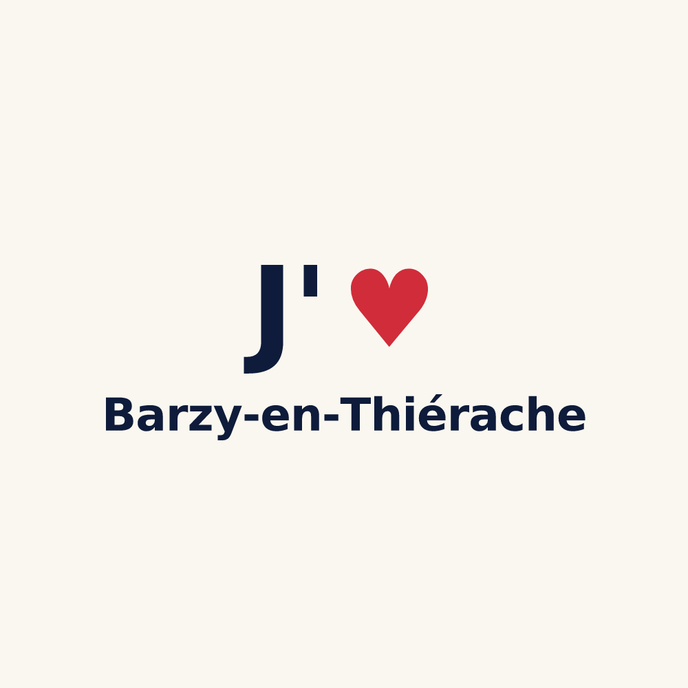 Tasse personnalisée Barzy-en-Thiérache — design J'aime Barzy-en-Thiérache