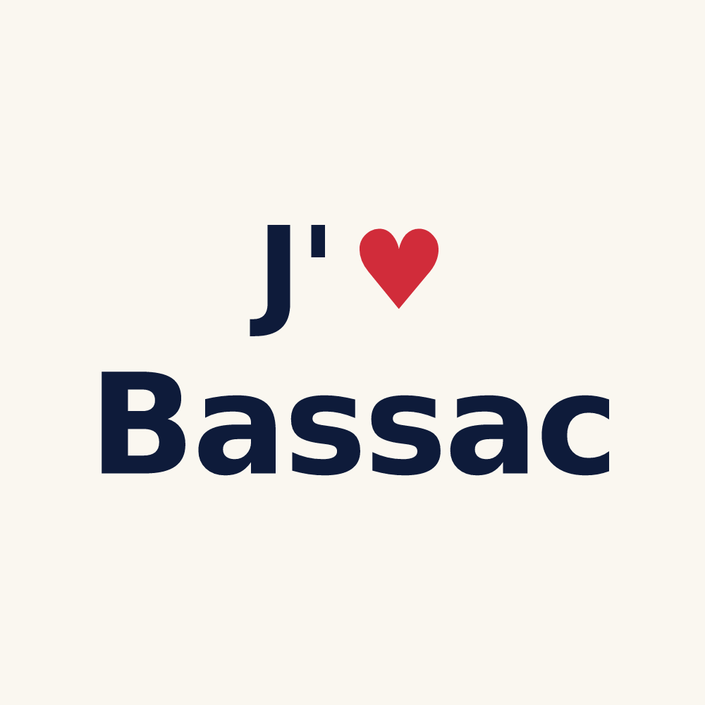 Tasse personnalisée Bassac — design J'aime Bassac