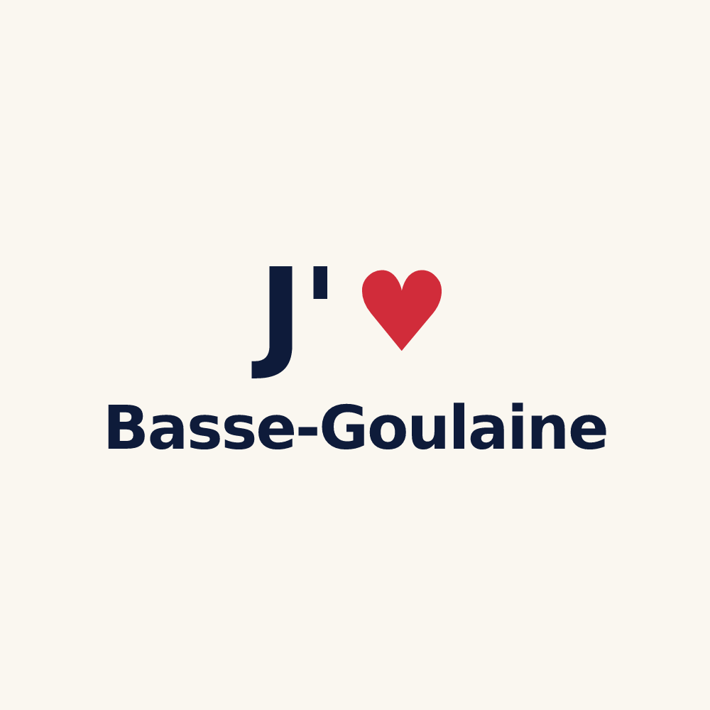 Tasse personnalisée Basse-Goulaine — design J'aime Basse-Goulaine