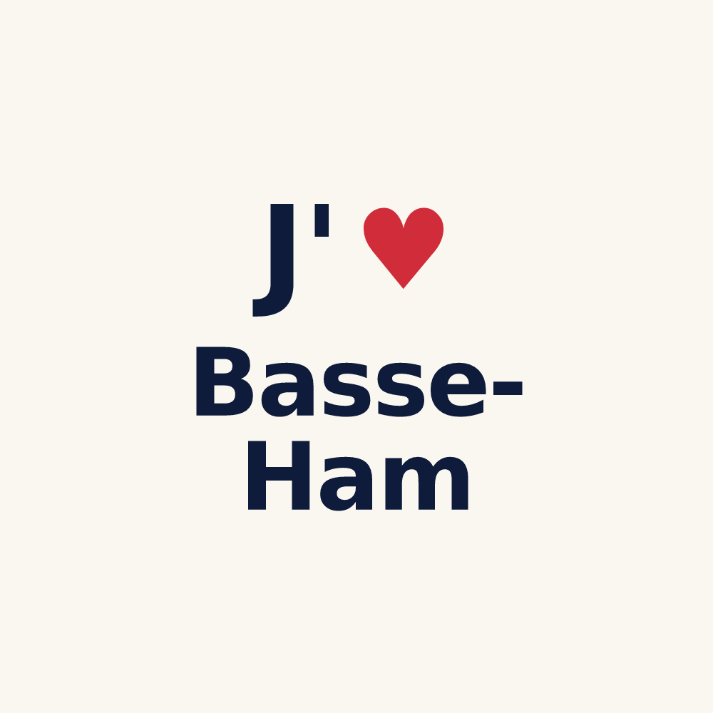 Tasse personnalisée Basse-Ham — design J'aime Basse-Ham