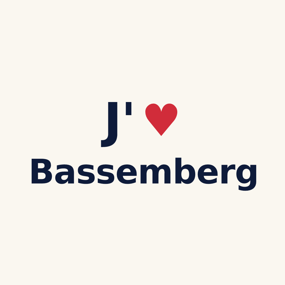 Tasse personnalisée Bassemberg — design J'aime Bassemberg