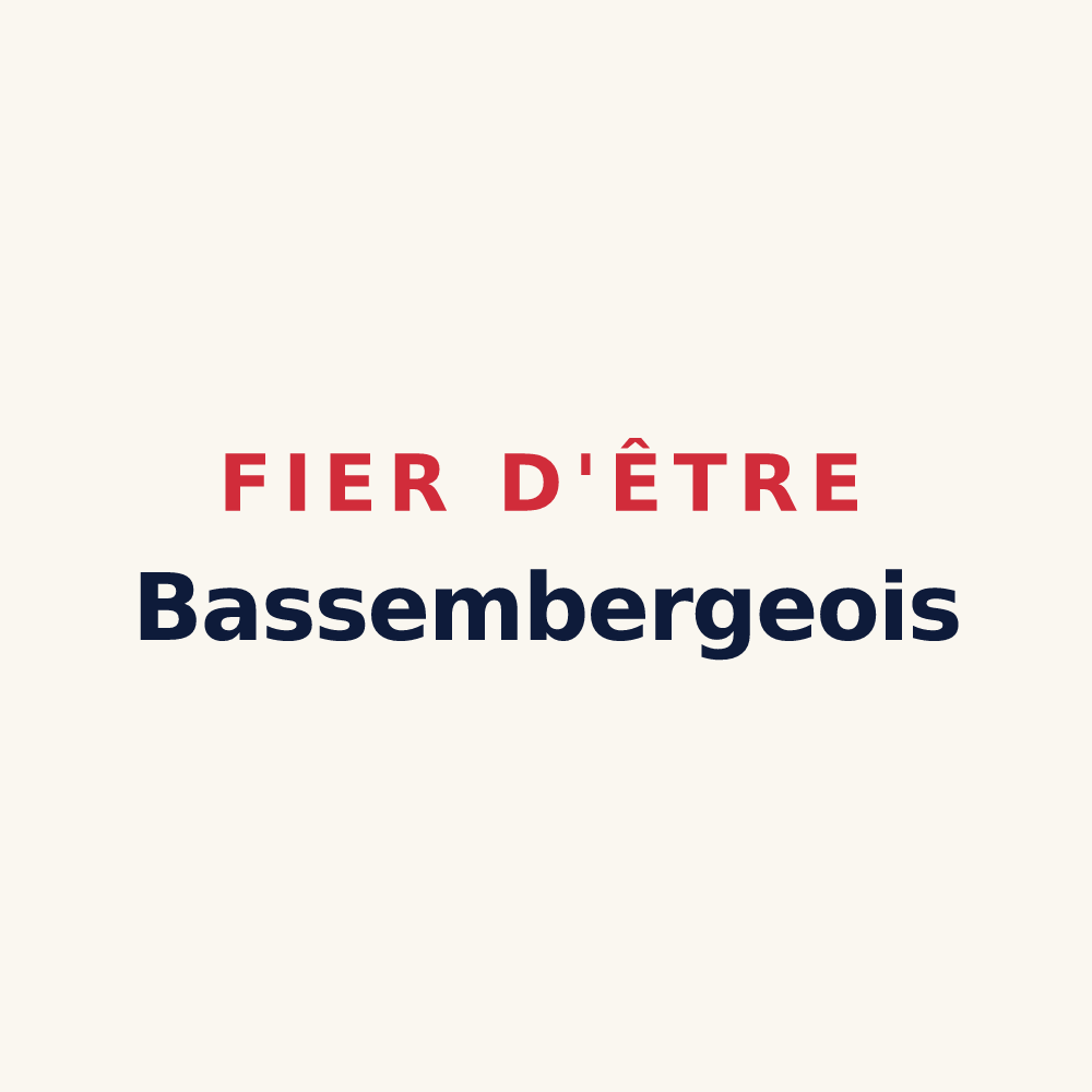 Tasse « Fier d'être Bassembergeois » — design pour Bassemberg