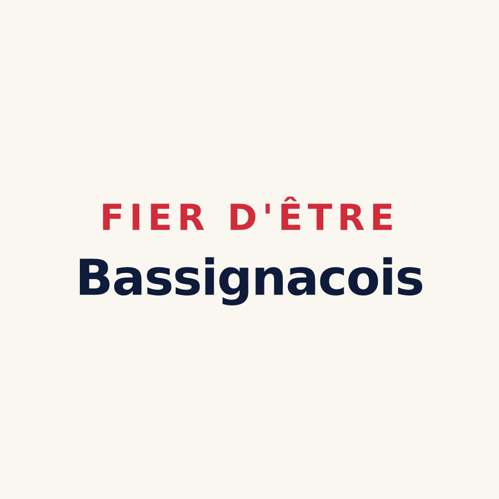 Tasse « Fier d'être Bassignacois » — design pour Bassignac-le-Haut