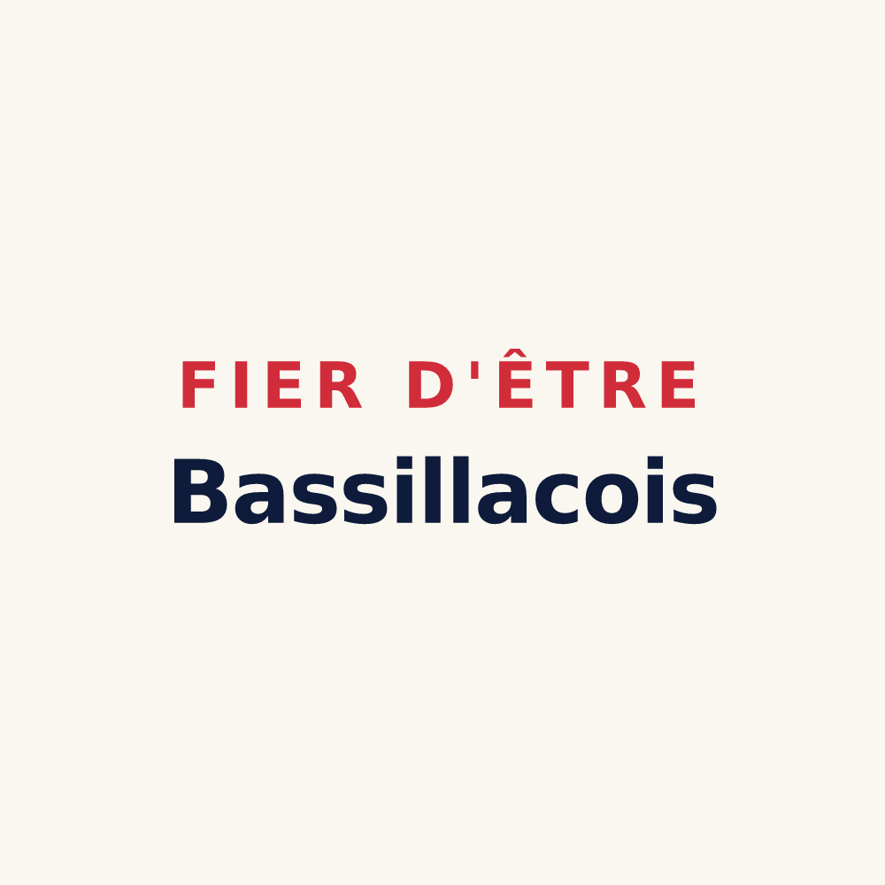 Tasse « Fier d'être Bassillacois » — design pour Bassillac et Auberoche